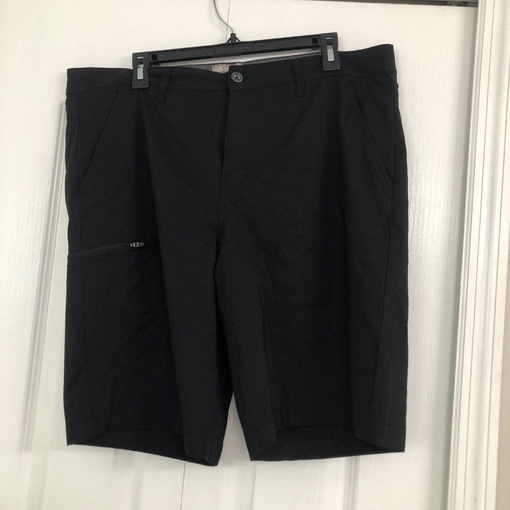 Weatherproof vintage mens nylon trail shorts black 38